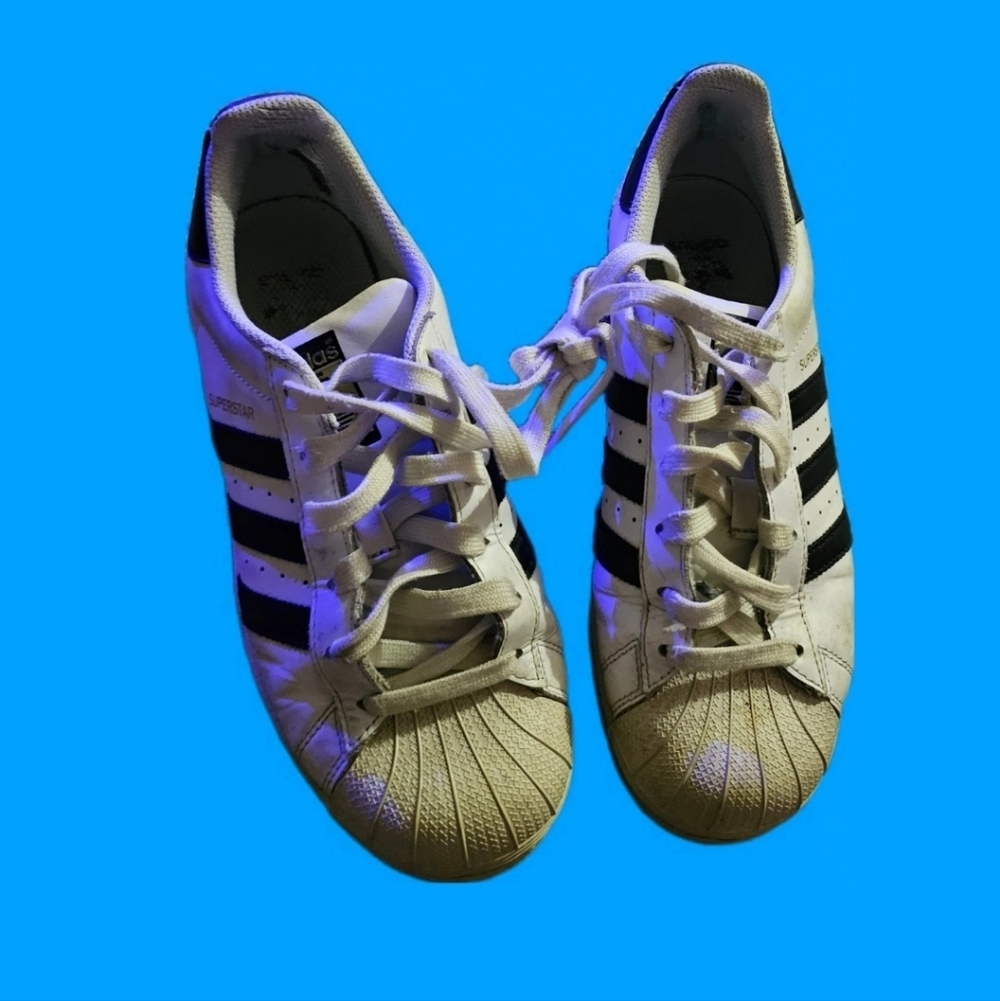 Adidas Superstar Sneakers Vtg Y2k Mens 6  White Black Basketball Walk Gym Shoes